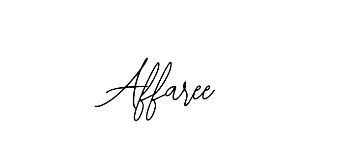 Use a signature maker to create a handwritten signature online. With this signature software, you can design (Bearetta-2O07w) your own signature for name Affaree. Affaree signature style 12 images and pictures png