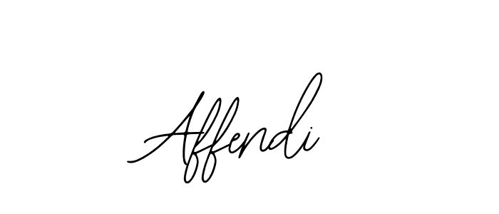 How to make Affendi name signature. Use Bearetta-2O07w style for creating short signs online. This is the latest handwritten sign. Affendi signature style 12 images and pictures png