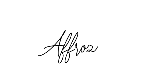 Use a signature maker to create a handwritten signature online. With this signature software, you can design (Bearetta-2O07w) your own signature for name Affroz. Affroz signature style 12 images and pictures png