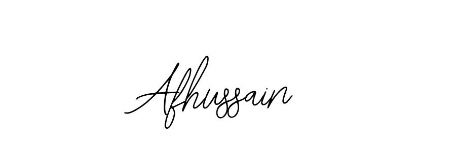 How to make Afhussain signature? Bearetta-2O07w is a professional autograph style. Create handwritten signature for Afhussain name. Afhussain signature style 12 images and pictures png