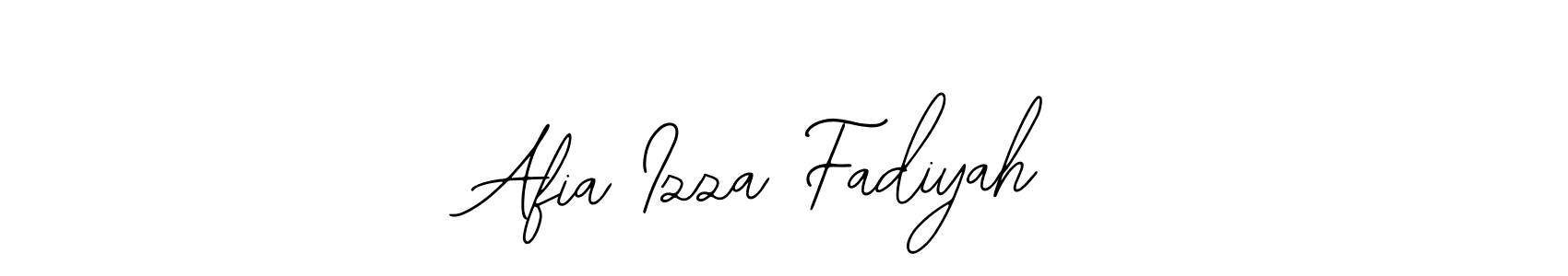 How to make Afia Izza Fadiyah signature? Bearetta-2O07w is a professional autograph style. Create handwritten signature for Afia Izza Fadiyah name. Afia Izza Fadiyah signature style 12 images and pictures png