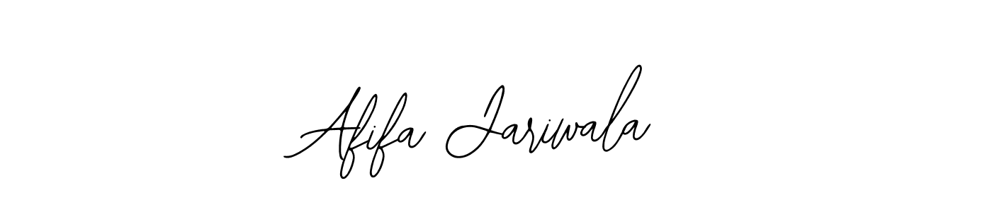 How to make Afifa Jariwala name signature. Use Bearetta-2O07w style for creating short signs online. This is the latest handwritten sign. Afifa Jariwala signature style 12 images and pictures png