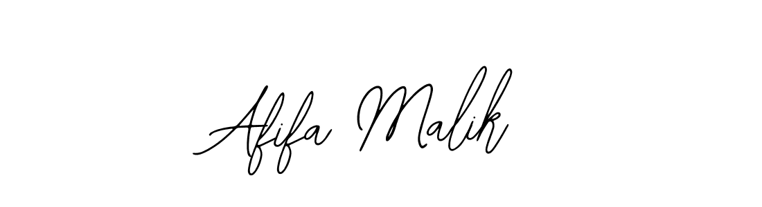 How to make Afifa Malik name signature. Use Bearetta-2O07w style for creating short signs online. This is the latest handwritten sign. Afifa Malik signature style 12 images and pictures png