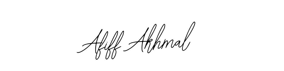 The best way (Bearetta-2O07w) to make a short signature is to pick only two or three words in your name. The name Afiff Akhmal include a total of six letters. For converting this name. Afiff Akhmal signature style 12 images and pictures png