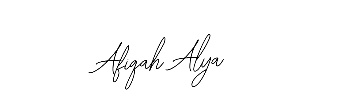 How to make Afiqah Alya signature? Bearetta-2O07w is a professional autograph style. Create handwritten signature for Afiqah Alya name. Afiqah Alya signature style 12 images and pictures png