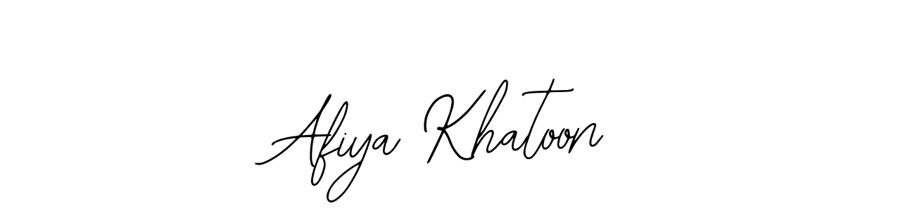 How to make Afiya Khatoon signature? Bearetta-2O07w is a professional autograph style. Create handwritten signature for Afiya Khatoon name. Afiya Khatoon signature style 12 images and pictures png