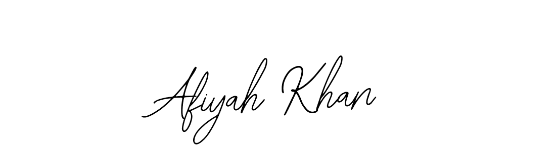 Afiyah Khan stylish signature style. Best Handwritten Sign (Bearetta-2O07w) for my name. Handwritten Signature Collection Ideas for my name Afiyah Khan. Afiyah Khan signature style 12 images and pictures png