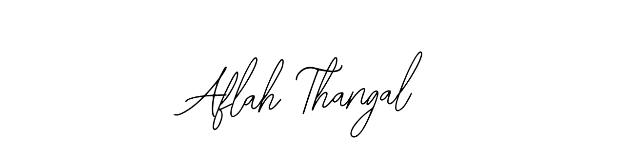 Design your own signature with our free online signature maker. With this signature software, you can create a handwritten (Bearetta-2O07w) signature for name Aflah Thangal. Aflah Thangal signature style 12 images and pictures png