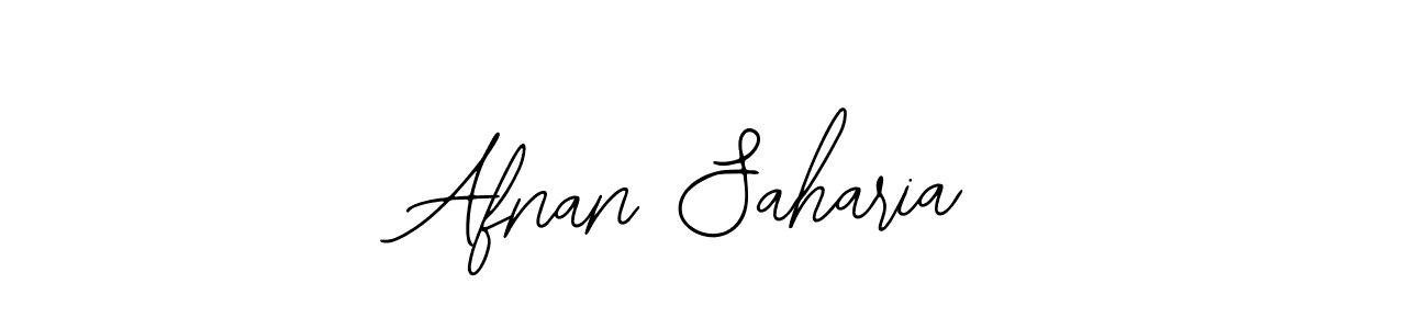 The best way (Bearetta-2O07w) to make a short signature is to pick only two or three words in your name. The name Afnan Saharia include a total of six letters. For converting this name. Afnan Saharia signature style 12 images and pictures png