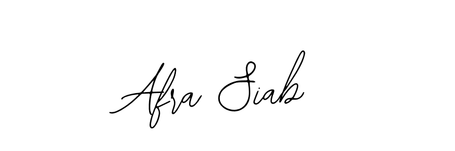 How to make Afra Siab name signature. Use Bearetta-2O07w style for creating short signs online. This is the latest handwritten sign. Afra Siab signature style 12 images and pictures png