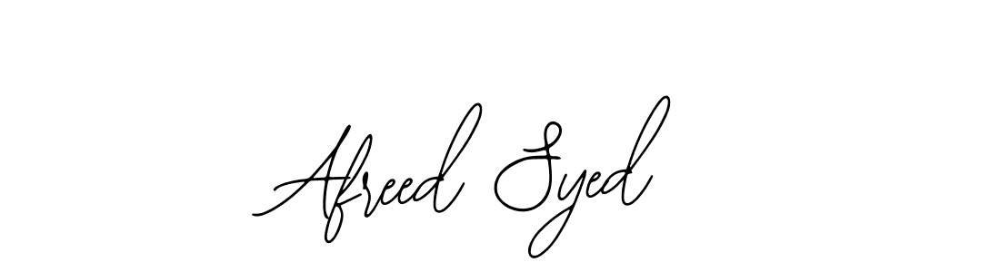 Use a signature maker to create a handwritten signature online. With this signature software, you can design (Bearetta-2O07w) your own signature for name Afreed Syed. Afreed Syed signature style 12 images and pictures png