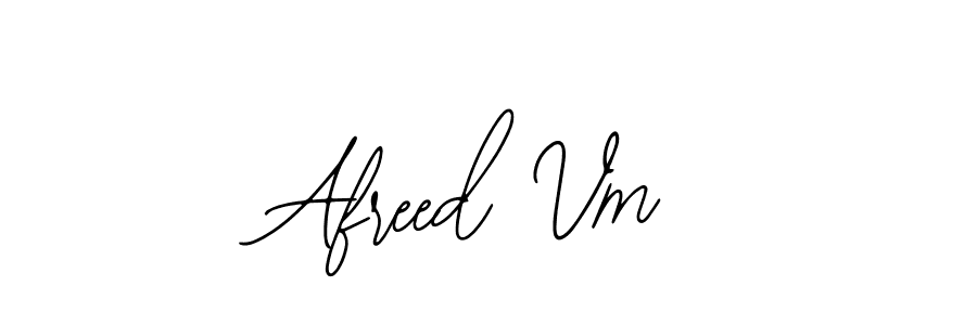 Afreed Vm stylish signature style. Best Handwritten Sign (Bearetta-2O07w) for my name. Handwritten Signature Collection Ideas for my name Afreed Vm. Afreed Vm signature style 12 images and pictures png