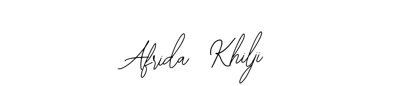 You can use this online signature creator to create a handwritten signature for the name Afrida  Khilji. This is the best online autograph maker. Afrida  Khilji signature style 12 images and pictures png