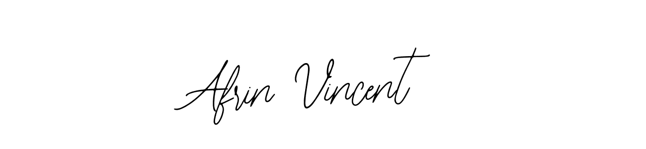 Use a signature maker to create a handwritten signature online. With this signature software, you can design (Bearetta-2O07w) your own signature for name Afrin Vincent. Afrin Vincent signature style 12 images and pictures png