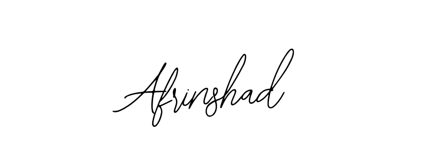 How to make Afrinshad signature? Bearetta-2O07w is a professional autograph style. Create handwritten signature for Afrinshad name. Afrinshad signature style 12 images and pictures png