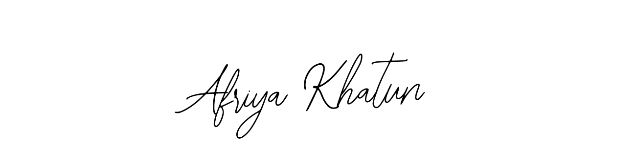 Bearetta-2O07w is a professional signature style that is perfect for those who want to add a touch of class to their signature. It is also a great choice for those who want to make their signature more unique. Get Afriya Khatun name to fancy signature for free. Afriya Khatun signature style 12 images and pictures png