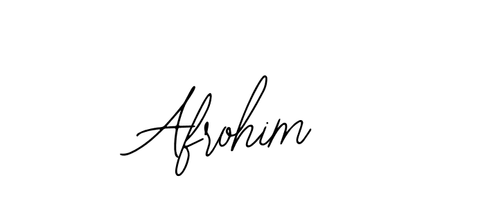 Use a signature maker to create a handwritten signature online. With this signature software, you can design (Bearetta-2O07w) your own signature for name Afrohim. Afrohim signature style 12 images and pictures png