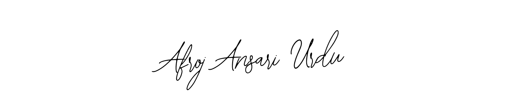 How to make Afroj Ansari Urdu signature? Bearetta-2O07w is a professional autograph style. Create handwritten signature for Afroj Ansari Urdu name. Afroj Ansari Urdu signature style 12 images and pictures png