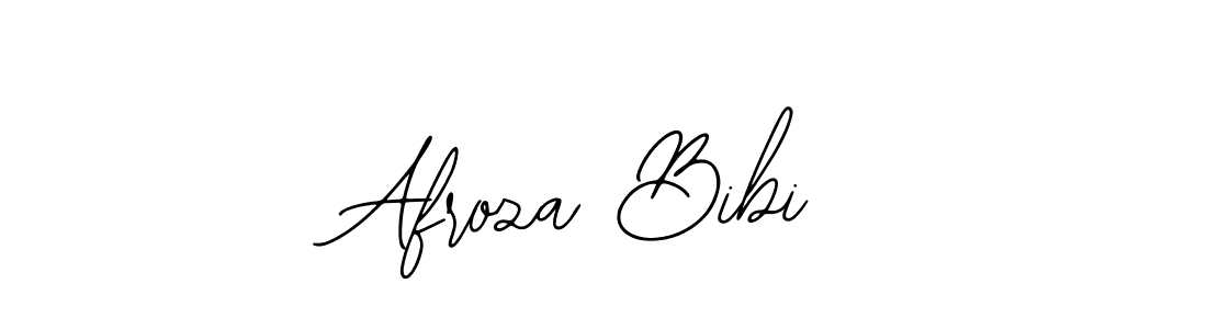 if you are searching for the best signature style for your name Afroza Bibi. so please give up your signature search. here we have designed multiple signature styles  using Bearetta-2O07w. Afroza Bibi signature style 12 images and pictures png