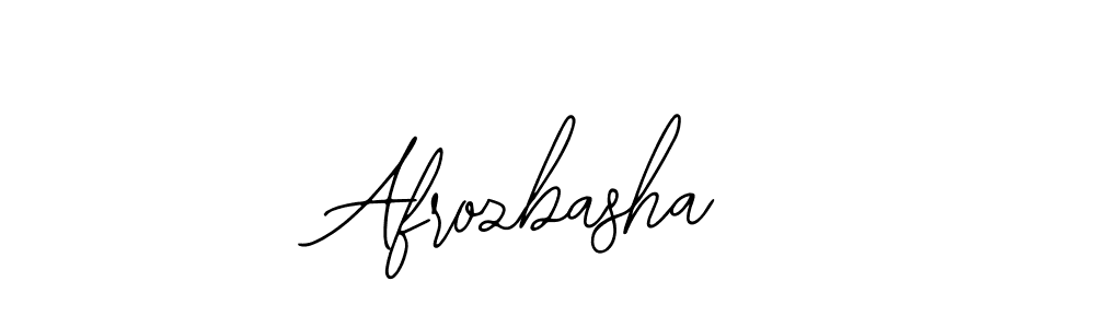 Use a signature maker to create a handwritten signature online. With this signature software, you can design (Bearetta-2O07w) your own signature for name Afrozbasha. Afrozbasha signature style 12 images and pictures png
