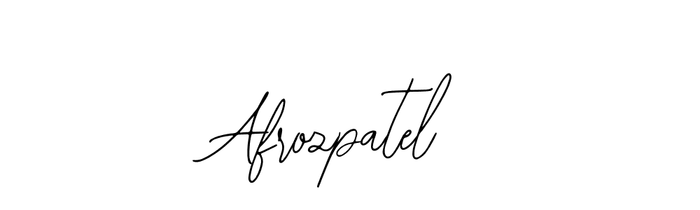 The best way (Bearetta-2O07w) to make a short signature is to pick only two or three words in your name. The name Afrozpatel include a total of six letters. For converting this name. Afrozpatel signature style 12 images and pictures png