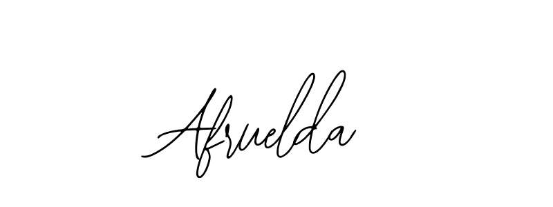 How to make Afruelda signature? Bearetta-2O07w is a professional autograph style. Create handwritten signature for Afruelda name. Afruelda signature style 12 images and pictures png