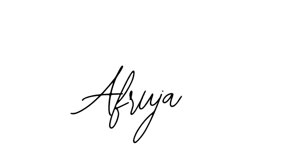 How to make Afruja name signature. Use Bearetta-2O07w style for creating short signs online. This is the latest handwritten sign. Afruja signature style 12 images and pictures png