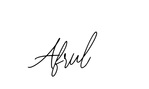 How to make Afrul signature? Bearetta-2O07w is a professional autograph style. Create handwritten signature for Afrul name. Afrul signature style 12 images and pictures png