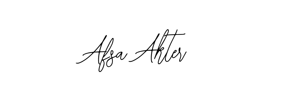 Design your own signature with our free online signature maker. With this signature software, you can create a handwritten (Bearetta-2O07w) signature for name Afsa Akter. Afsa Akter signature style 12 images and pictures png