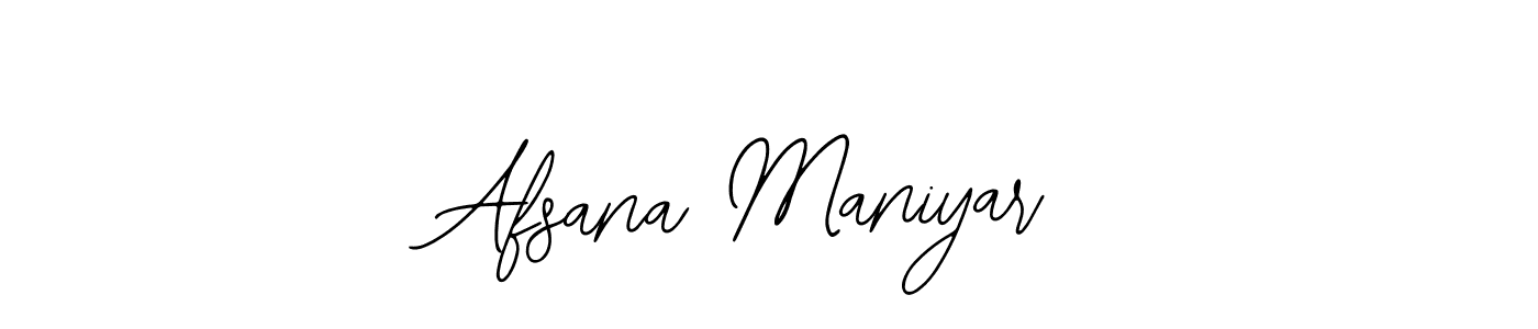 Also You can easily find your signature by using the search form. We will create Afsana Maniyar name handwritten signature images for you free of cost using Bearetta-2O07w sign style. Afsana Maniyar signature style 12 images and pictures png