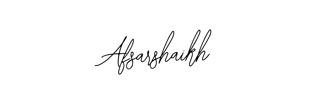 How to make Afsarshaikh signature? Bearetta-2O07w is a professional autograph style. Create handwritten signature for Afsarshaikh name. Afsarshaikh signature style 12 images and pictures png