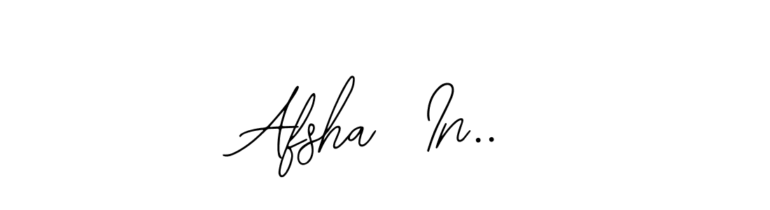 It looks lik you need a new signature style for name Afsha  In... Design unique handwritten (Bearetta-2O07w) signature with our free signature maker in just a few clicks. Afsha  In.. signature style 12 images and pictures png