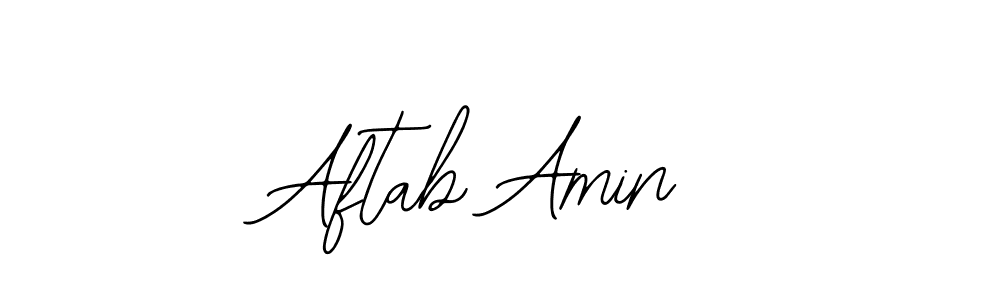 How to Draw Aftab Amin signature style? Bearetta-2O07w is a latest design signature styles for name Aftab Amin. Aftab Amin signature style 12 images and pictures png