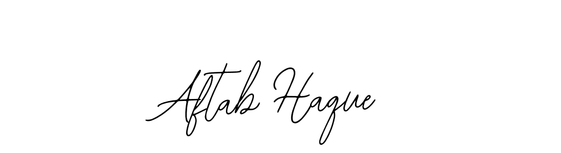 Also You can easily find your signature by using the search form. We will create Aftab Haque name handwritten signature images for you free of cost using Bearetta-2O07w sign style. Aftab Haque signature style 12 images and pictures png