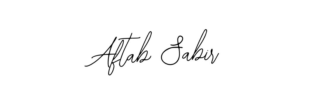 How to make Aftab Sabir signature? Bearetta-2O07w is a professional autograph style. Create handwritten signature for Aftab Sabir name. Aftab Sabir signature style 12 images and pictures png