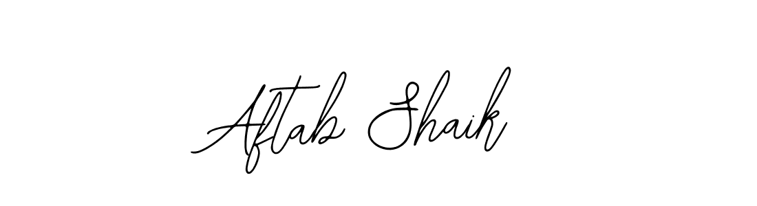 Also we have Aftab Shaik name is the best signature style. Create professional handwritten signature collection using Bearetta-2O07w autograph style. Aftab Shaik signature style 12 images and pictures png