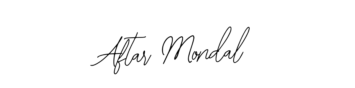 Use a signature maker to create a handwritten signature online. With this signature software, you can design (Bearetta-2O07w) your own signature for name Aftar Mondal. Aftar Mondal signature style 12 images and pictures png