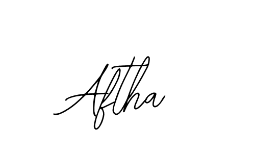Use a signature maker to create a handwritten signature online. With this signature software, you can design (Bearetta-2O07w) your own signature for name Aftha. Aftha signature style 12 images and pictures png
