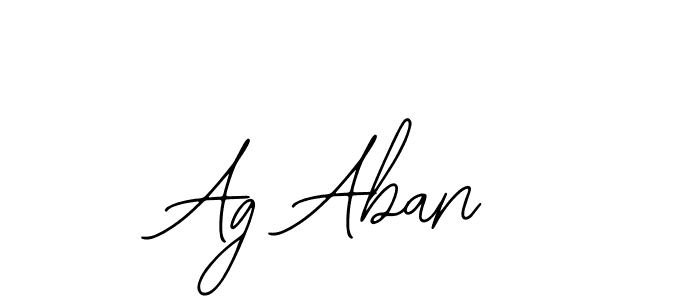 You can use this online signature creator to create a handwritten signature for the name Ag Aban. This is the best online autograph maker. Ag Aban signature style 12 images and pictures png