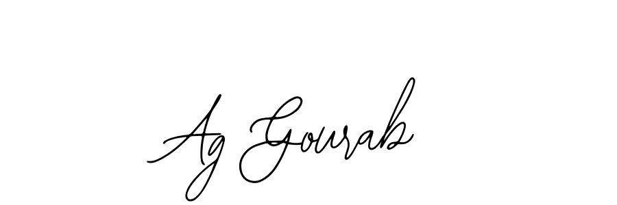 The best way (Bearetta-2O07w) to make a short signature is to pick only two or three words in your name. The name Ag Gourab include a total of six letters. For converting this name. Ag Gourab signature style 12 images and pictures png