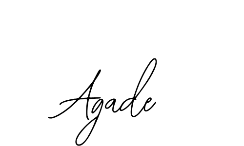 Use a signature maker to create a handwritten signature online. With this signature software, you can design (Bearetta-2O07w) your own signature for name Agade. Agade signature style 12 images and pictures png