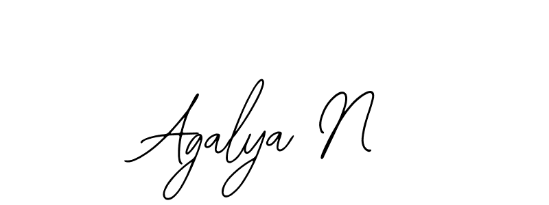 Also You can easily find your signature by using the search form. We will create Agalya N name handwritten signature images for you free of cost using Bearetta-2O07w sign style. Agalya N signature style 12 images and pictures png