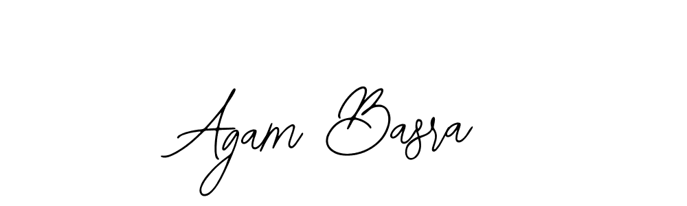 The best way (Bearetta-2O07w) to make a short signature is to pick only two or three words in your name. The name Agam Basra include a total of six letters. For converting this name. Agam Basra signature style 12 images and pictures png