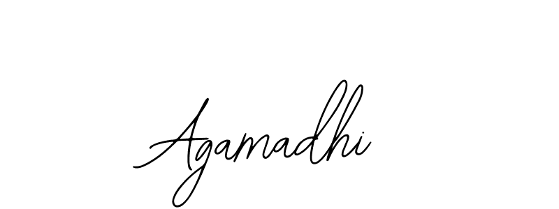 How to make Agamadhi signature? Bearetta-2O07w is a professional autograph style. Create handwritten signature for Agamadhi name. Agamadhi signature style 12 images and pictures png