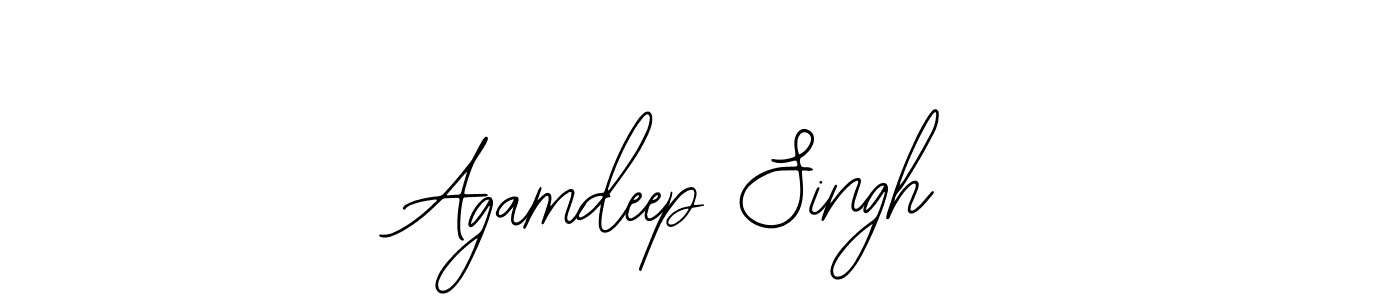 How to make Agamdeep Singh signature? Bearetta-2O07w is a professional autograph style. Create handwritten signature for Agamdeep Singh name. Agamdeep Singh signature style 12 images and pictures png