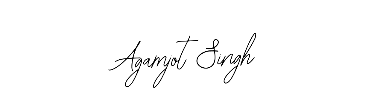 How to make Agamjot Singh name signature. Use Bearetta-2O07w style for creating short signs online. This is the latest handwritten sign. Agamjot Singh signature style 12 images and pictures png