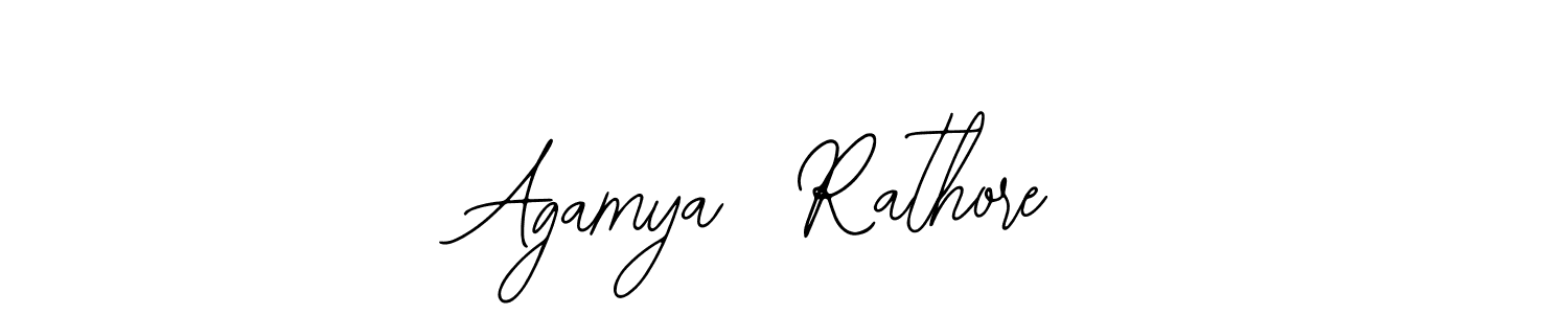 Make a beautiful signature design for name Agamya  Rathore. With this signature (Bearetta-2O07w) style, you can create a handwritten signature for free. Agamya  Rathore signature style 12 images and pictures png