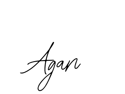 Design your own signature with our free online signature maker. With this signature software, you can create a handwritten (Bearetta-2O07w) signature for name Agan. Agan signature style 12 images and pictures png