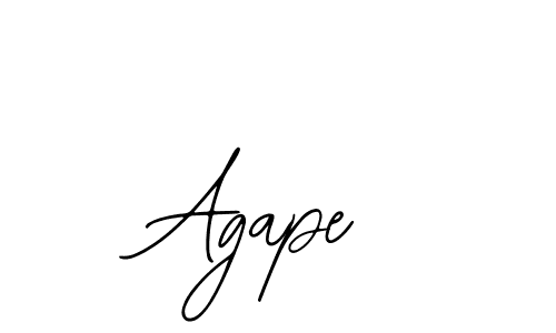 if you are searching for the best signature style for your name Agape. so please give up your signature search. here we have designed multiple signature styles  using Bearetta-2O07w. Agape signature style 12 images and pictures png