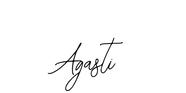 How to make Agasti name signature. Use Bearetta-2O07w style for creating short signs online. This is the latest handwritten sign. Agasti signature style 12 images and pictures png